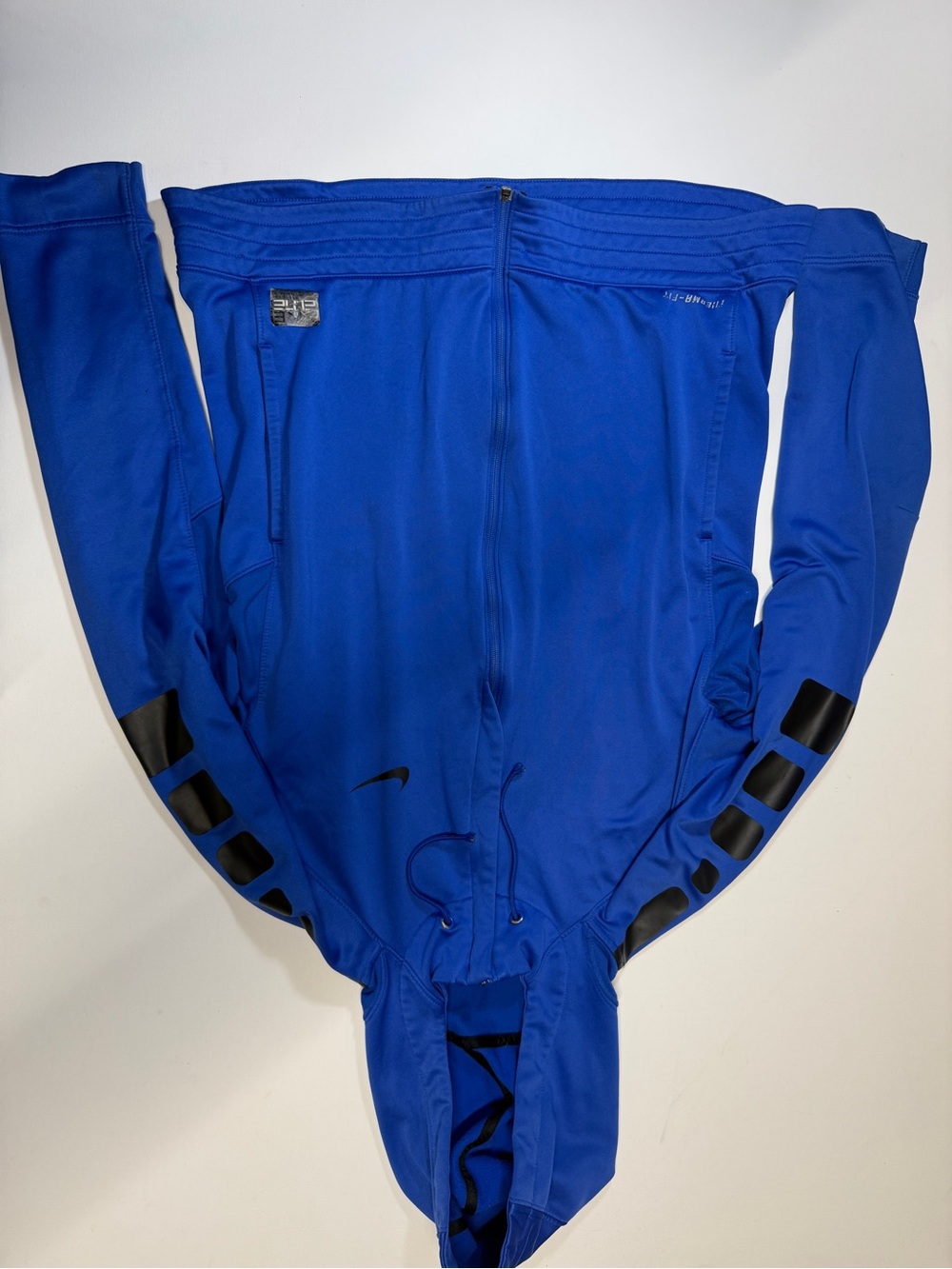 Nike Blue‎ Full-Zip Hooded Track Jacket with Black Accents